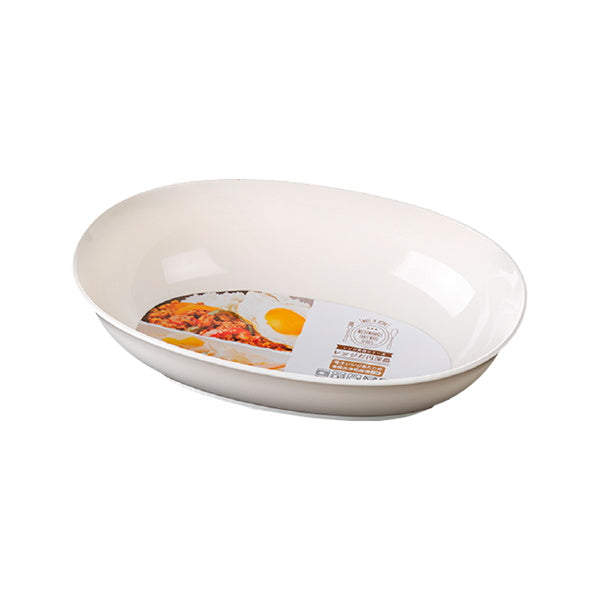 【まとめ買い】楕円皿 プレート レンジだ円深皿 ホワイト 0523/333150