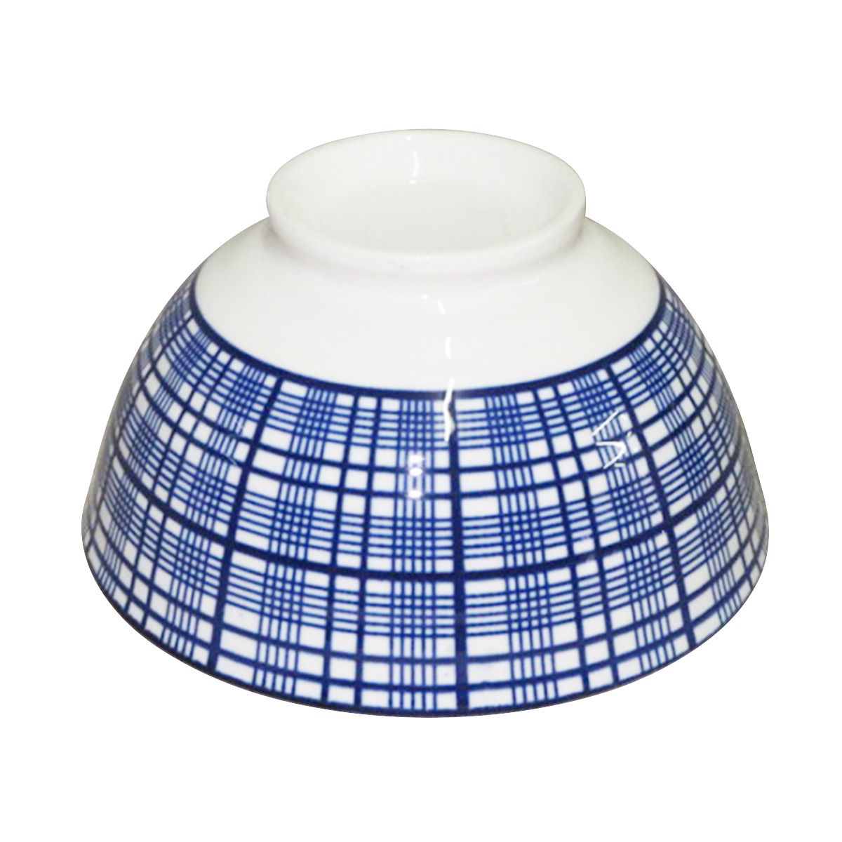 【まとめ買い】お茶碗 ご飯茶碗 カジュアル格子青 茶碗 0923/333352