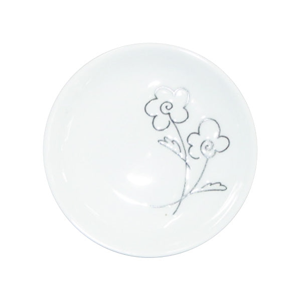 【まとめ買い】陶器小皿 クロスフラワー 3.5皿 122×122×H23mm 0923/333485