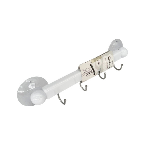 【まとめ買い】Q-BAN 4連フック クールホワイト 0847/333658