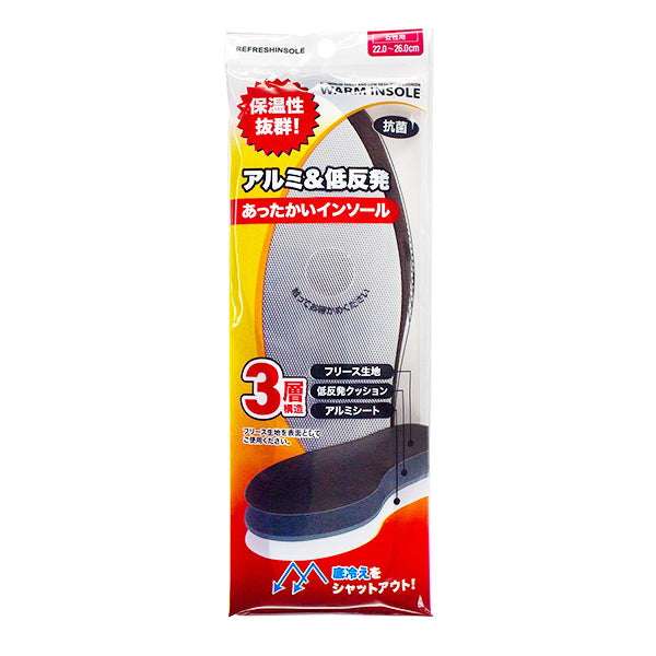 【まとめ買い】アルミ低反発インソール 中敷き 女性用22?26cm フリーサイズ 0775/335281
