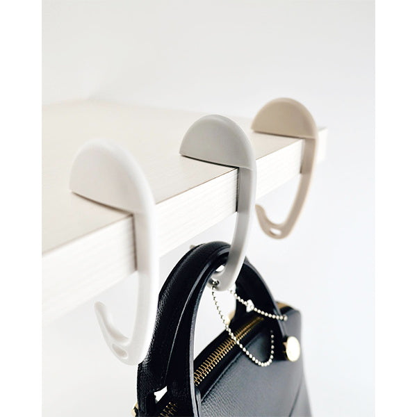 【まとめ買い】バック用フック 狭い所でも置けバッグハンガー スベリ止め付 0474/335600