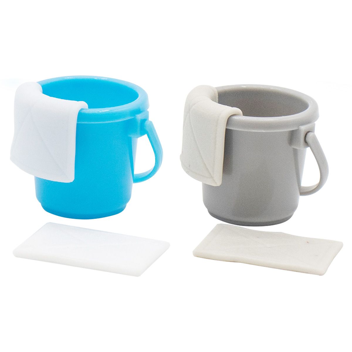 【まとめ買い】ミニチュア バケツと雑巾 0847/335700