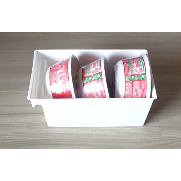 【まとめ買い】収納ケース 収納ボックス シンプルストレージ スリム ホワイト 278×130×115mm 0978/336501