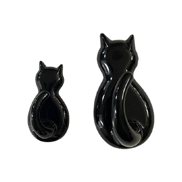 【まとめ買い】キャットテール ネコ型 粘着フック 大・小 ブラック 0520/336729