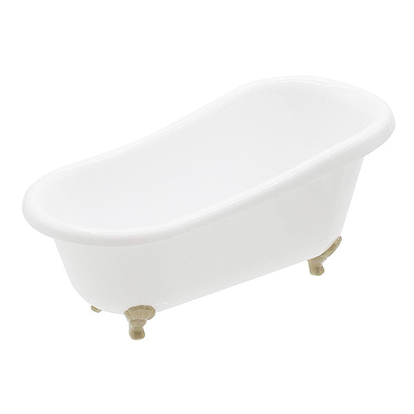 【まとめ買い】ミニチュア 猫足バスタブ オブジェ おもちゃ 0847/337048