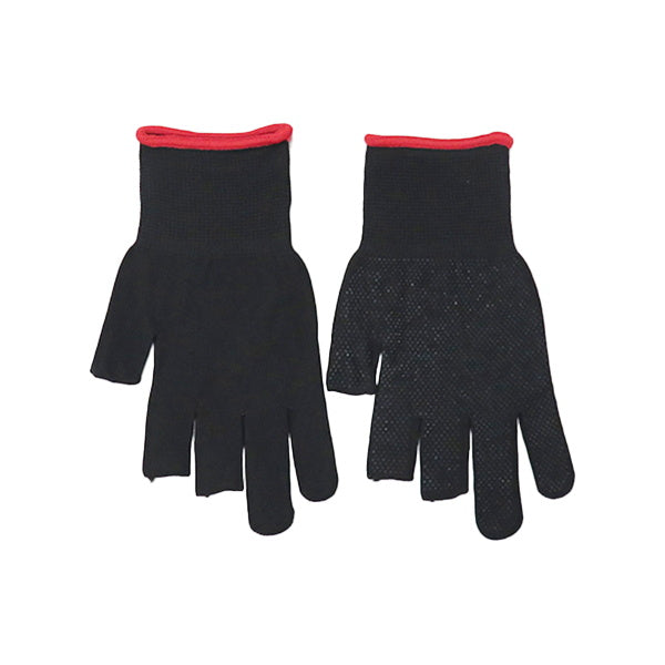 【まとめ買い】作業用軍手 SD-14 3本指先カットぴったりフィット黒M 1380/337156