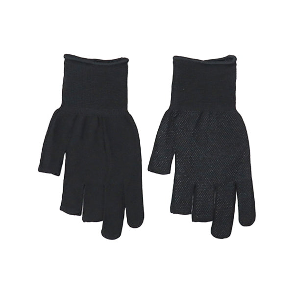 【まとめ買い】作業用軍手 SD-15 3本指先カットぴったりフィット黒L 1380/337157