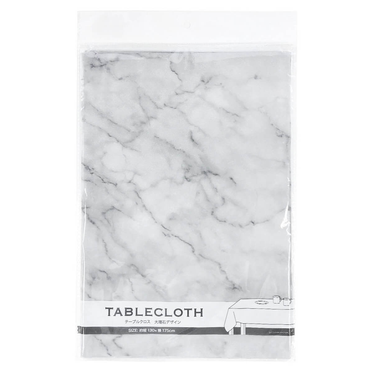 【まとめ買い】テーブルクロス 大理石デザイン 130×175cm 0948/337272