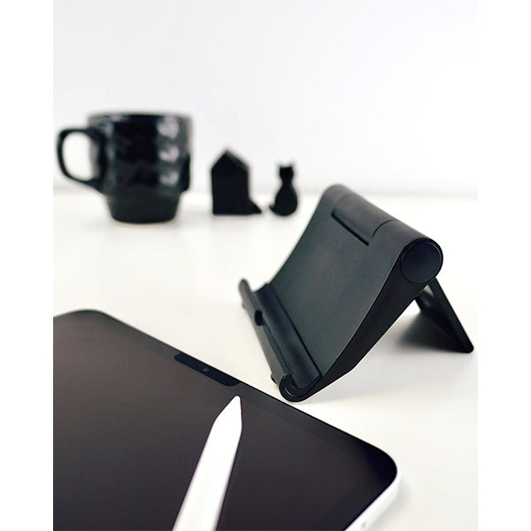 【まとめ買い】スマホスタンド スマホホルダー モバイルデバイススタンド ブラック 0344/339336