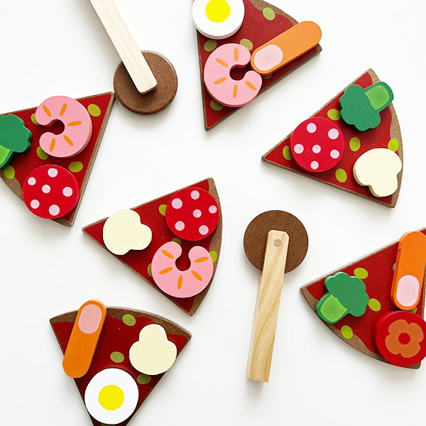 【まとめ買い】木製おままごとセット ピザの具材 0894/339393