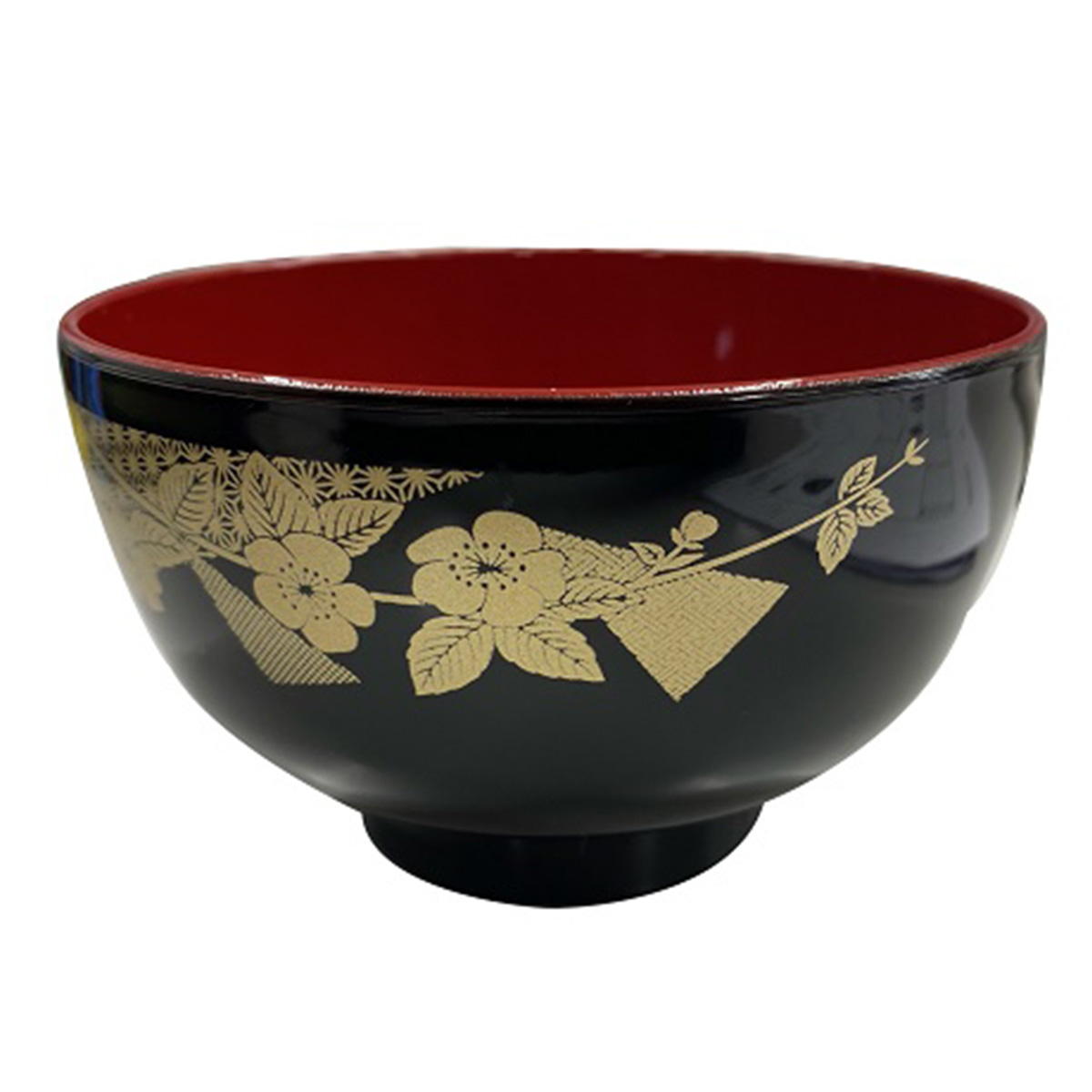 【まとめ買い】汁椀山吹 黒(レンジ・食洗機対応) 9001/339808