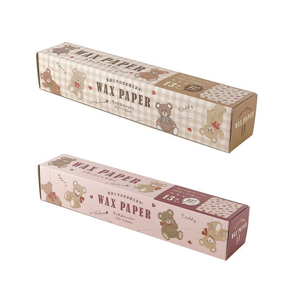 【まとめ買い】ワックスペーパー 食品ラッピングペーパー M 13P フラッフィーテディ 0356/339924