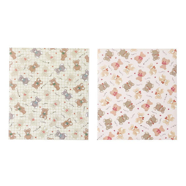 【まとめ買い】ワックスペーパー 食品ラッピングペーパー M 13P フラッフィーテディ 0356/339924