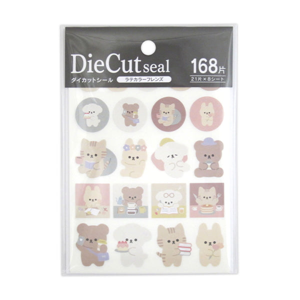 【まとめ買い】ダイカットシール ラテカラーフレンズ 168片 0915/340233