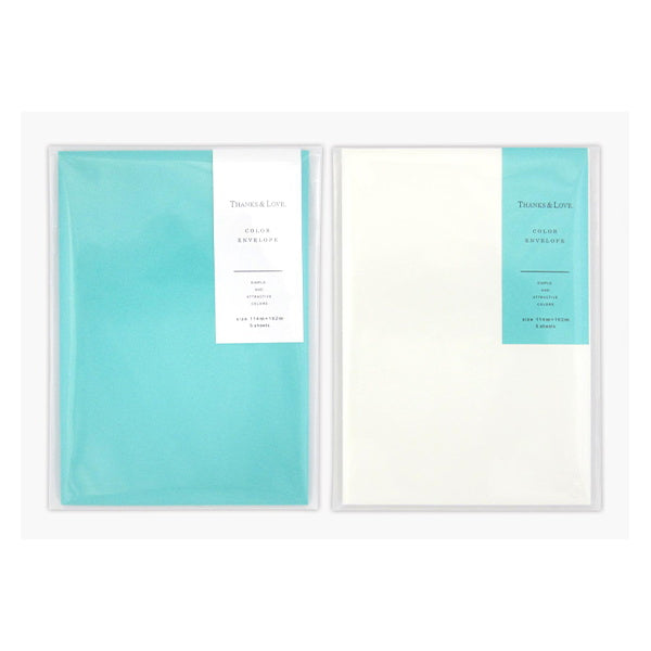 【まとめ買い】サンクス&ラブ 封筒 洋形2号 5枚 0915/340250