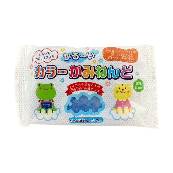 【まとめ買い】紙ねんど 紙粘土 ねん土 銀鳥 かる~い紙ねんど 青 40g 0960/340379