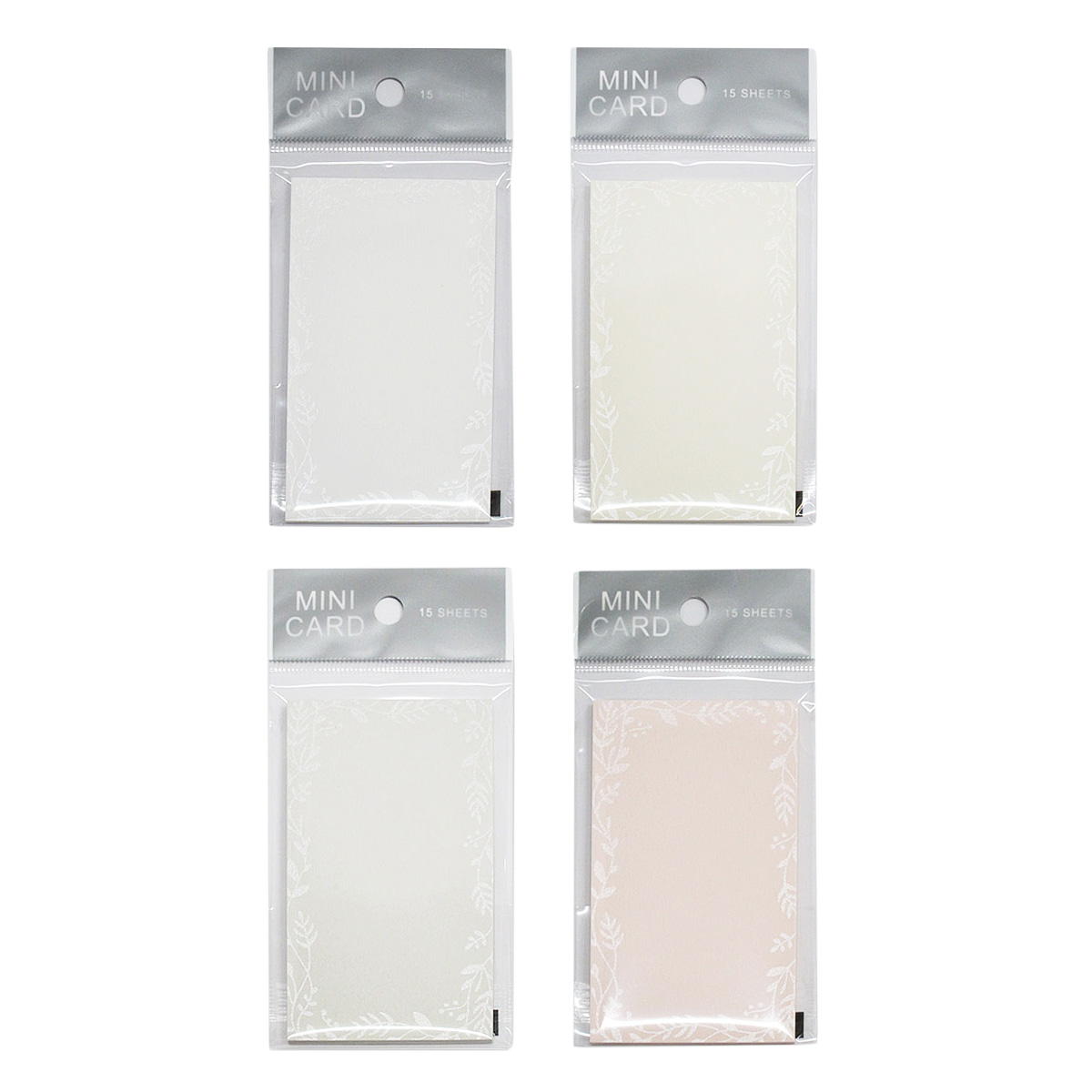まとめ買い】ミニカード シルク 15枚 0915/340704 | ワッツ