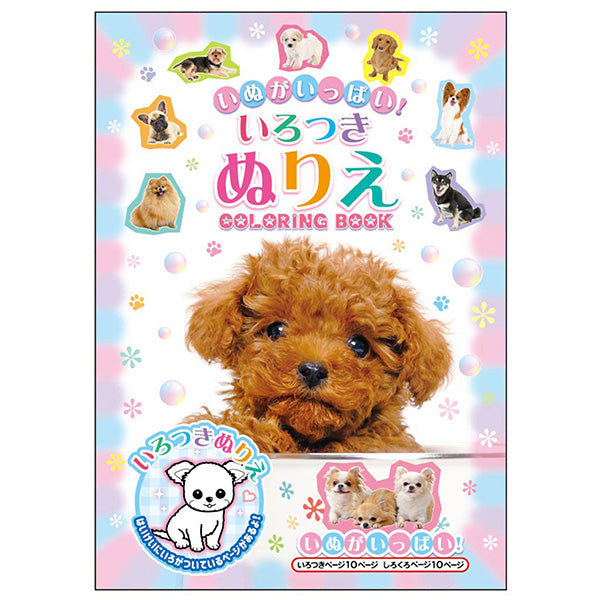 【まとめ買い】塗り絵 いろつきぬりえ いぬがいっぱい 0931/341107