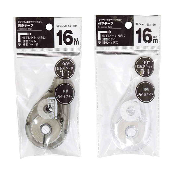 【まとめ買い】タテでもヨコでも引き易い修正テープ16m 9001/341188