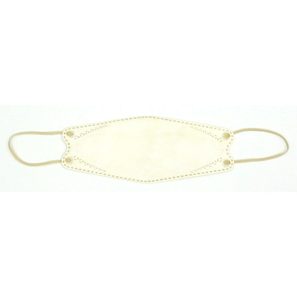 【まとめ買い】ダイヤモンド型マスク カラーマスク 5枚入 ハニー 1523/341487