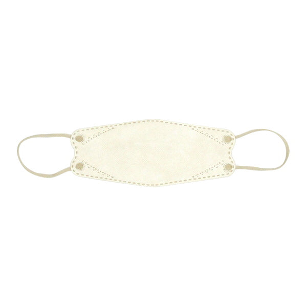 【まとめ買い】ダイヤモンド型マスク カラーマスク 子供用 5枚入 ハニー 1523/341503