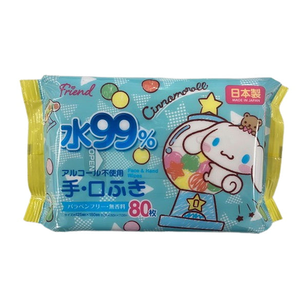 【まとめ買い】sanrio シナモロール 手口ふき80枚 おやつタイム 0459/341614