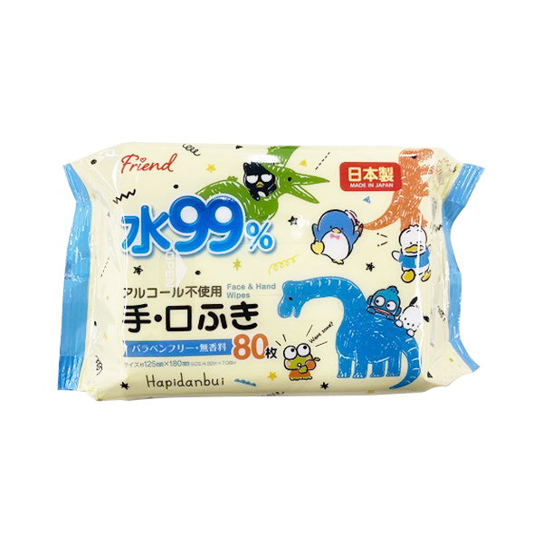 【まとめ買い】sanrio ウェットシート お手拭きシート サンリオ 手口ふき 80枚 恐竜 0459/341617