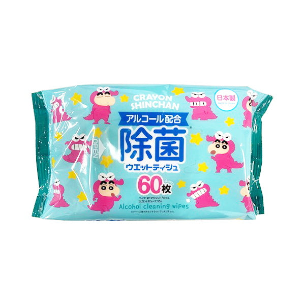 【まとめ買い】ウェットシート 除菌シート クレヨンしんちゃん 除菌ウエットティシュ 60枚 チョコビ 0459/341652