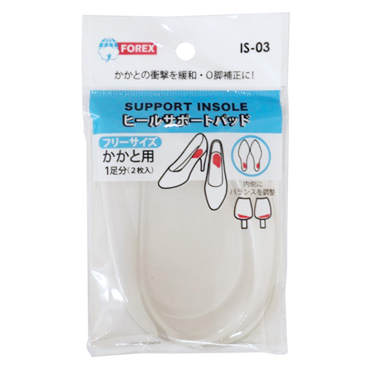 【まとめ買い】IS-03 ヒールサポートパッド0692/341730