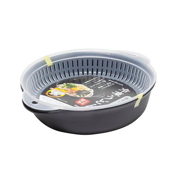 【まとめ買い】電子レンジ調理器 冷凍うどん ブラック 0775/341784