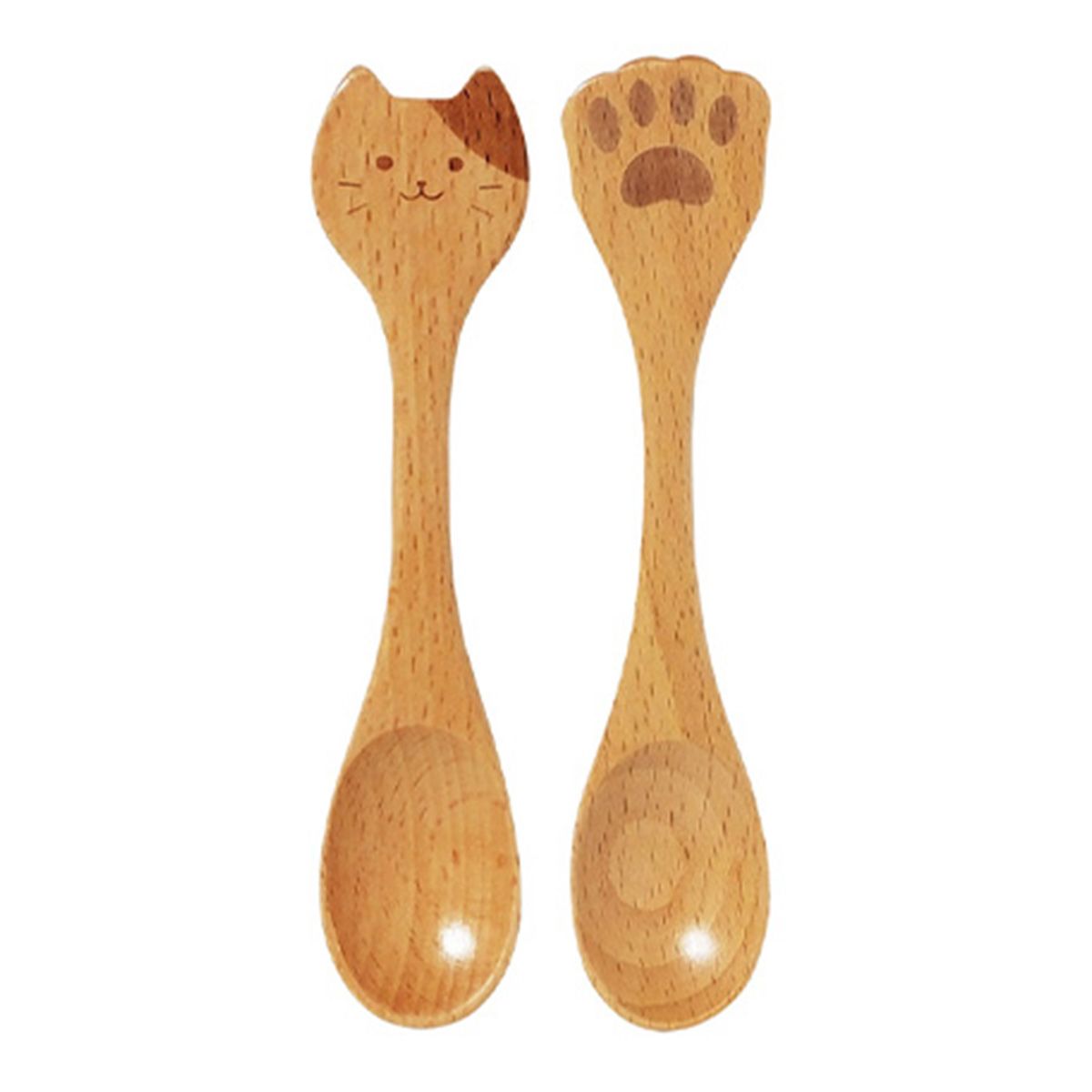 【まとめ買い】木製スプーンねこ・肉球 0490/341790