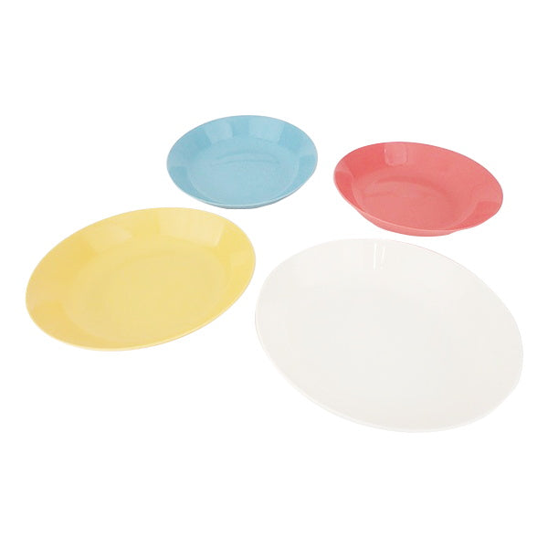 【まとめ買い】アウトドア食器 プラスチック製皿 VERANPA プレート 4枚入 0459/341911