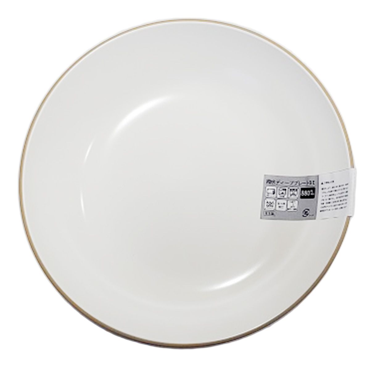 【まとめ買い】深皿 カレー皿 撥水ディーププレート ベージュ 9001/342032