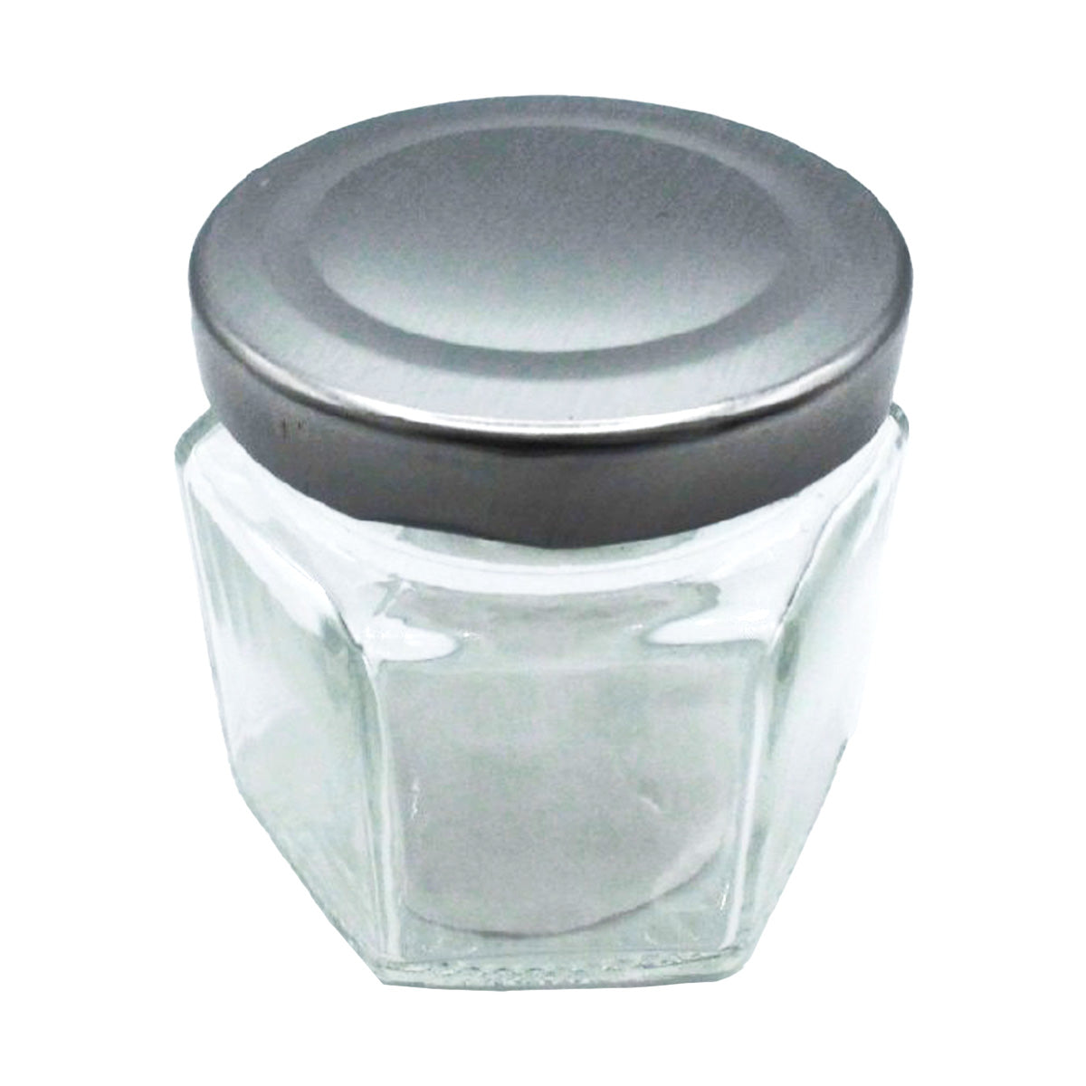 【まとめ買い】ガラス瓶 食品保存容器 保存ボトル OC1502スクリューキャップ 六角瓶 60ml 1516/342301