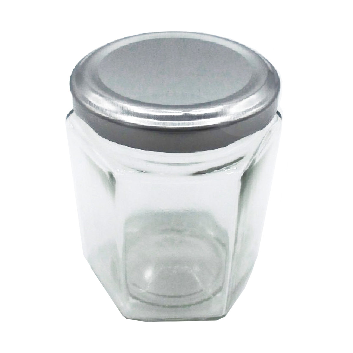 【まとめ買い】ガラス瓶 食品保存容器 保存ボトル OC1501スクリューキャップ 六角瓶 180ml 1516/342302