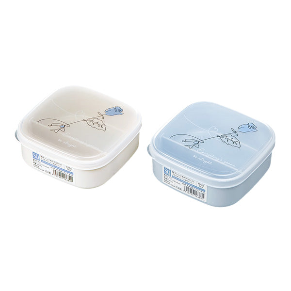 【まとめ買い】お弁当箱 ランチボックス スクエア ギフト 仕切り付 電子レンジ可 0523/342392