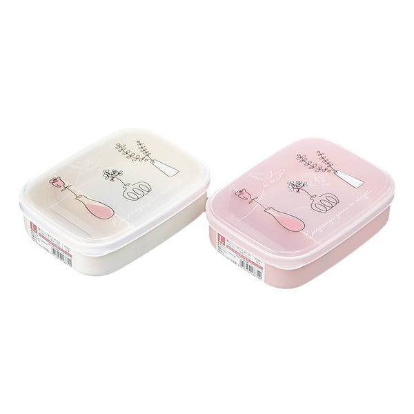 【まとめ買い】お弁当箱 ランチボックス L フラワーベース 仕切り付 電子レンジ可 0523/342393