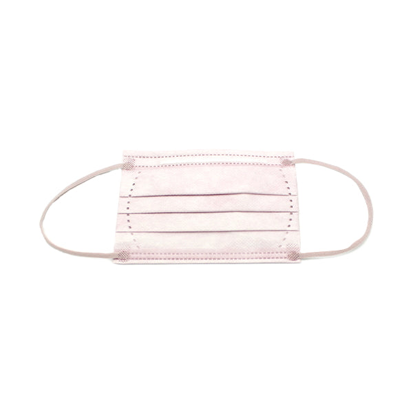 【まとめ買い】ニュアンスカラー不織布マスク カラーマスク 子供用10枚入 パープル 1523/342444