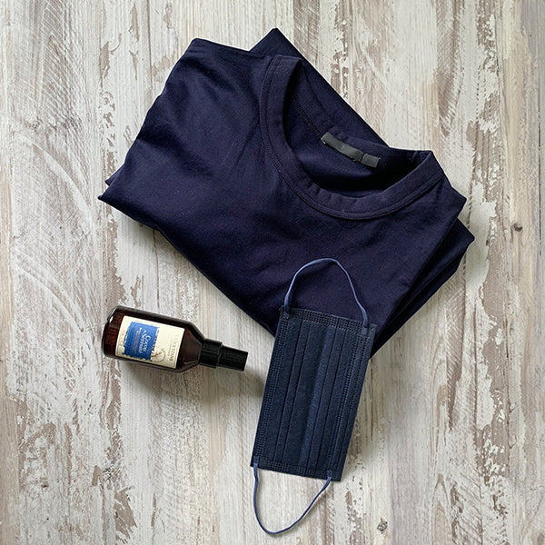 【まとめ買い】ニュアンスカラー不織布マスク カラーマスク 10枚入 ネイビー 1523/342476