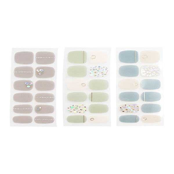 【まとめ買い】ジェルネイルシール 2106‐HaBくすみカラー ライト硬化不要 0847/342602