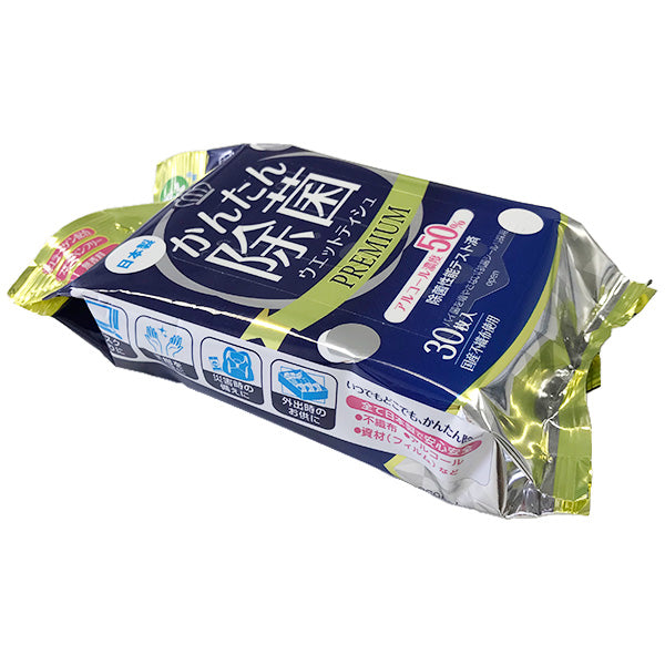【まとめ買い】【WEB限定】 ウェットティッシュ 除菌シート かんたん除菌ウェットティッシュ PREMIUM 30枚 除菌クリーナー 1695/342683