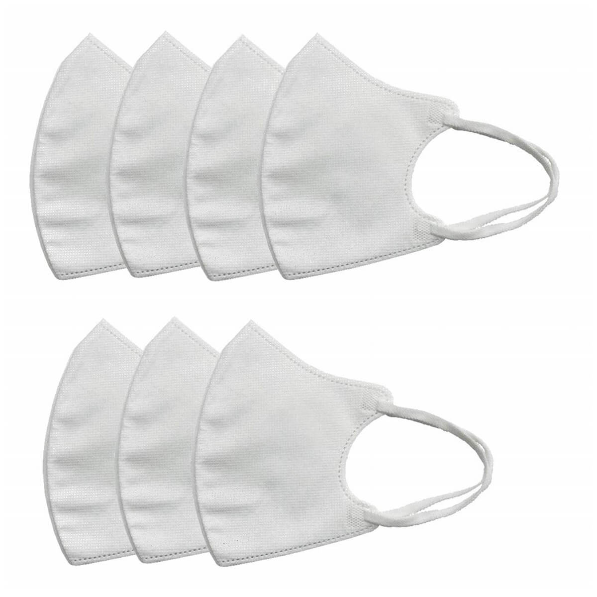 【まとめ買い】2D Fit Up マスク 7枚 ホワイト 1583/342742