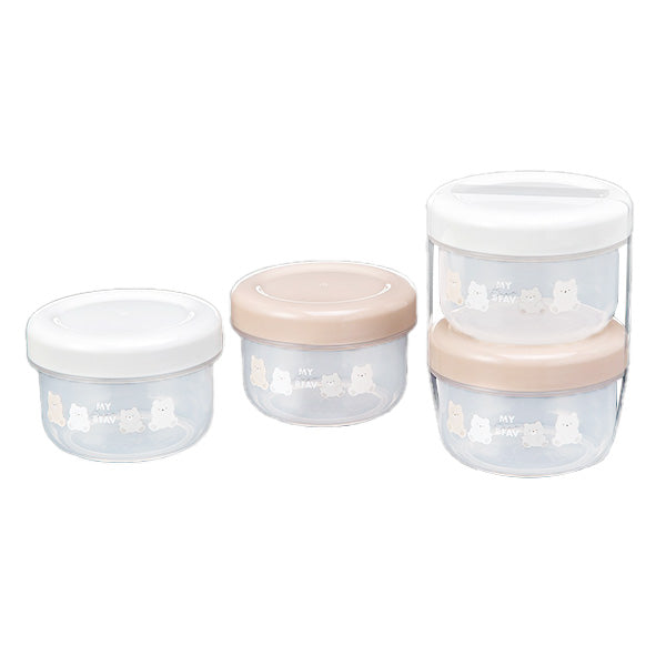 【まとめ買い】保存容器 小物入れ くまくまポット160ml 2P 0523/343407