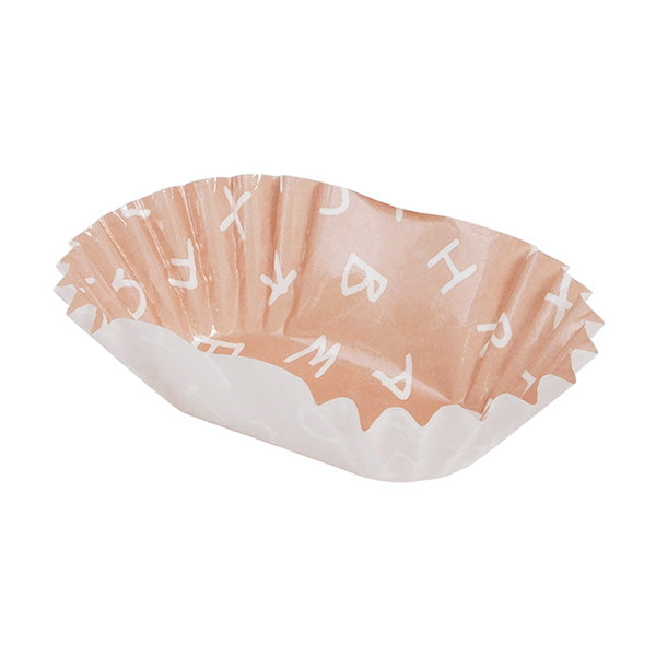 【まとめ買い】お弁当カップ 徳用おかずカップ英字柄小判 40枚 0490/343431