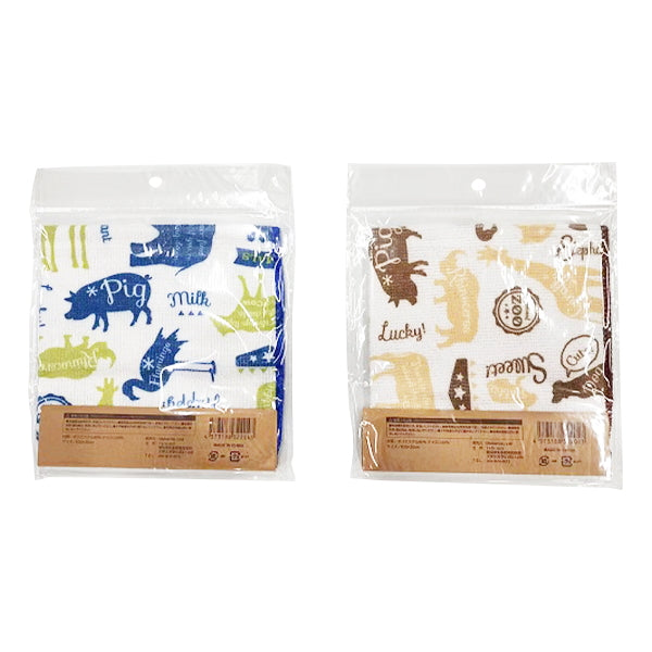 【まとめ買い】マイクロファイバークロス 布巾 ダスター アニマル柄 1855/344493