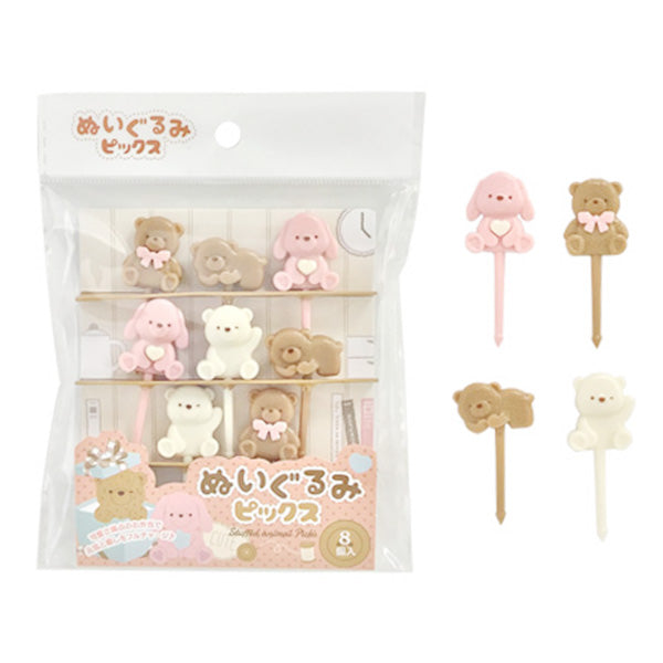 ティーカップドッグ☆ランチピック☆お弁当ピック まとめ買い】ランチピック お弁当ピック ぬいぐるみピックス 8P 0525