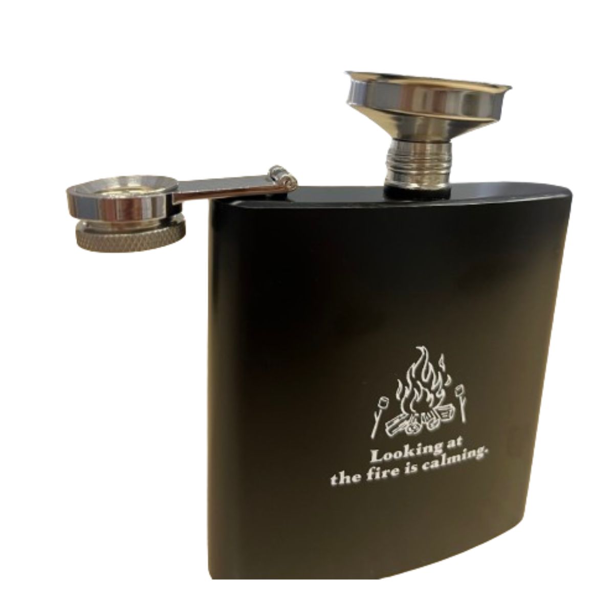 【まとめ買い】スキットル 小型水筒 蒸留酒ボトル アウトドアスキットル ブラック171ml 9001/345668