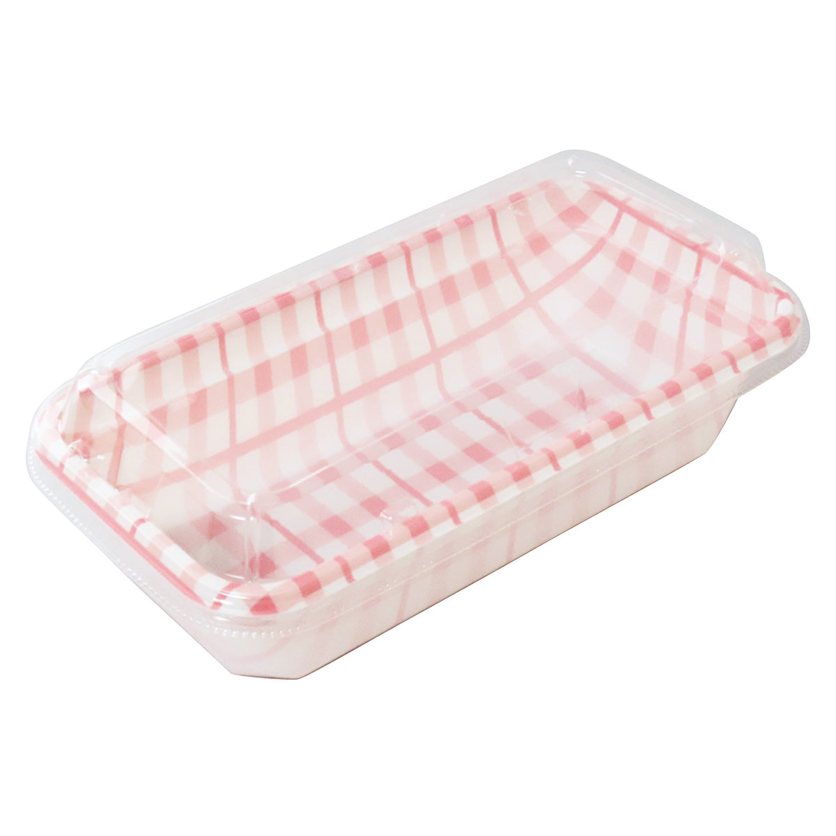 【まとめ買い】フードパック ランチパックピンクチェック柄 ロング 2枚 0490/345705