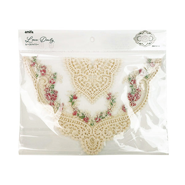 【まとめ買い】レースドイリー 敷物 29×20.5cm インテリア 0356/346141